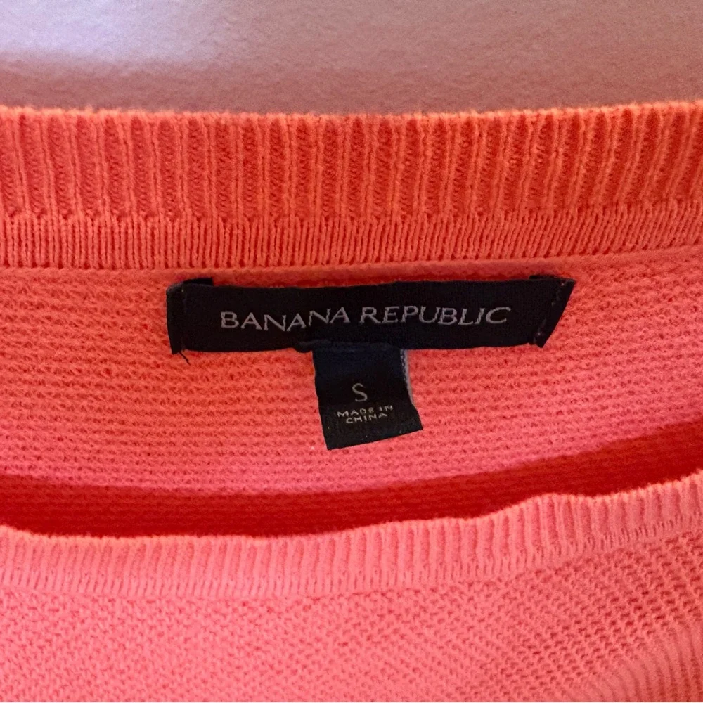 Banana Republic peachy orange sweater size S Women’s - Picture 9 of 11
